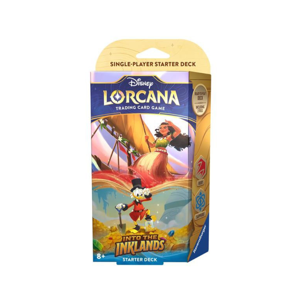 Lorcana | Into the Inklands Starter Deck - Ruby & Sapphire (Moana & Scrooge)